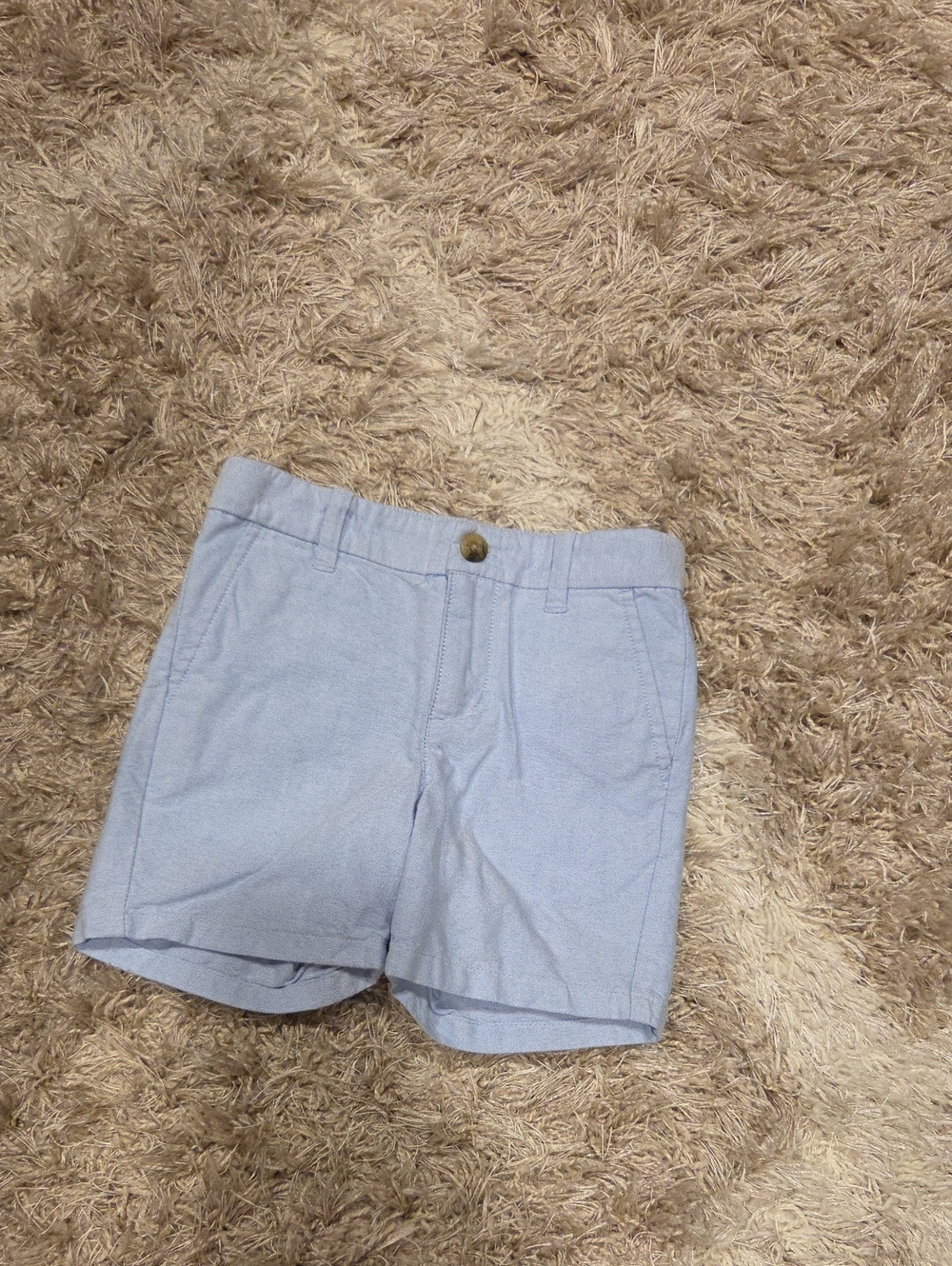 Janie and Jack Pale Blue Chino Shorts with Button